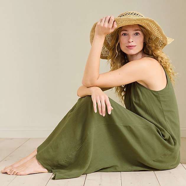 Cotton Gauze Long Cover-Up