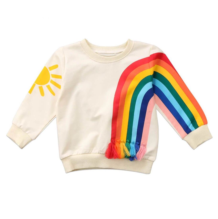 Rainbow and Sun Pullover - 4T