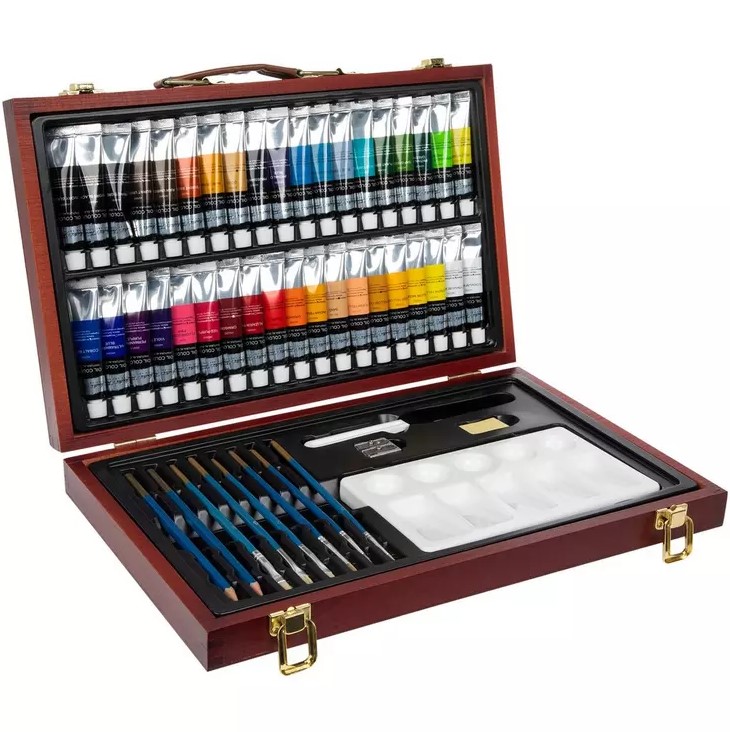 Oil Color Paint Set - 51 Pieces