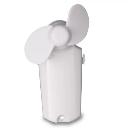 White Handheld Mini 3 3/4" Fan