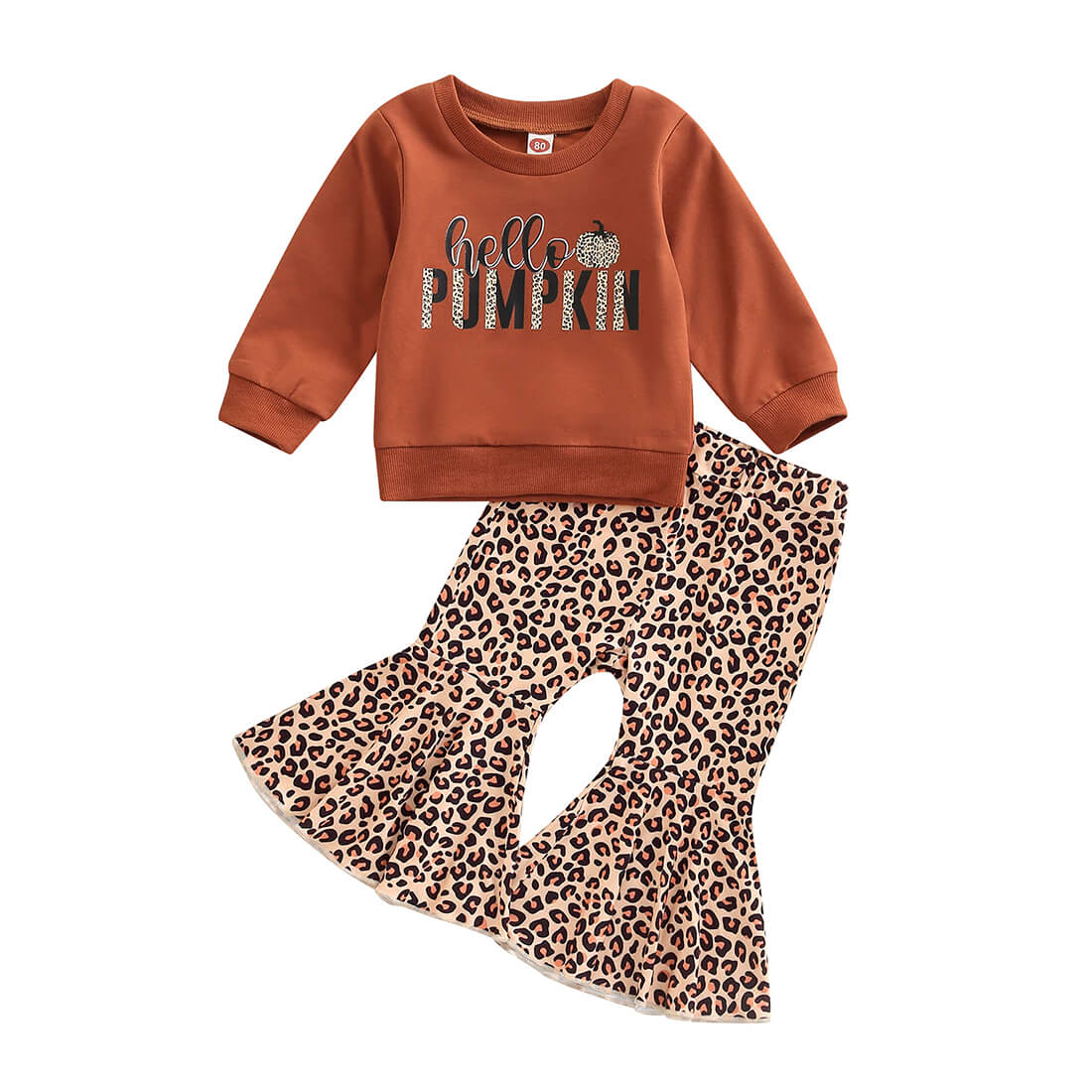 Hello Pumpkin Leopard Set - 4T