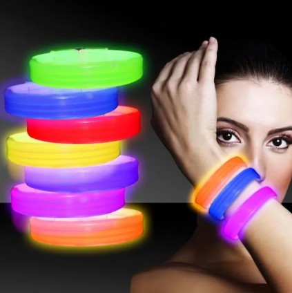 Triple Wide 9" Glow Bracelets (Per 25 pack)