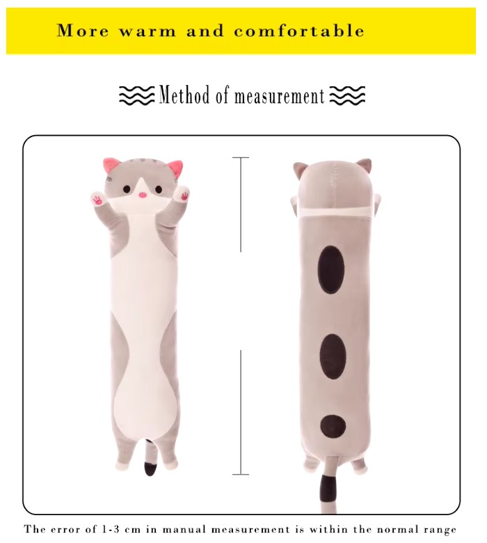 Description Picture 7 of itemCute Long Cat Plush Pillow – Plush Toy for Comfort and Fun