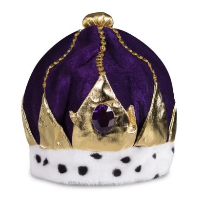 Purple Velvet Royal Crown