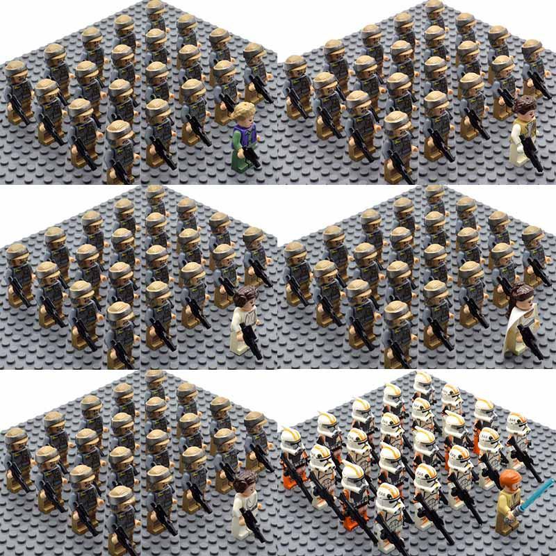 21pcs/set Star Wars Rebel Trooper Alliance Royal Guard 501st Legion Minifigures