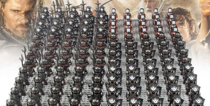 Description Picture 3 of item21pcs/set LOTR Noldor Elf Guard Uruk-hai Army Set Minifigures Block Toy Gift