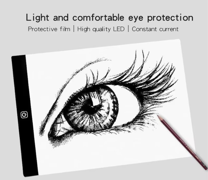 Description Picture 5 of itemLED Drawing Copy Board for Kids – A5 Dimmable Light Pad for Art and Learning