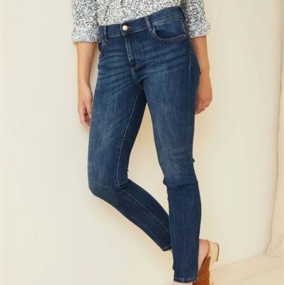 DL1961 - Florence Ankle Jeans - 29(8) - Indigo Distressed