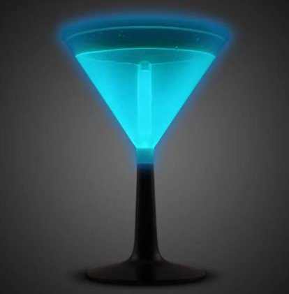 Blue Glowing Martini Glass (Per Piece)