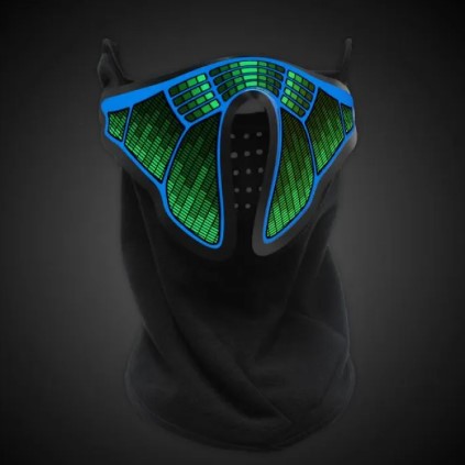 Glow Universe - EL Light-Up Sound Activated Face Mask