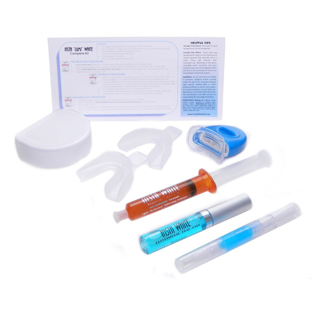 22% CP INSTA "Lumi" WHITE Complete Light Activated Teeth Whitening Kit