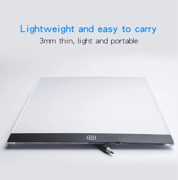 Description Picture 4 of itemLED Drawing Copy Board for Kids – A5 Dimmable Light Pad for Art and Learning