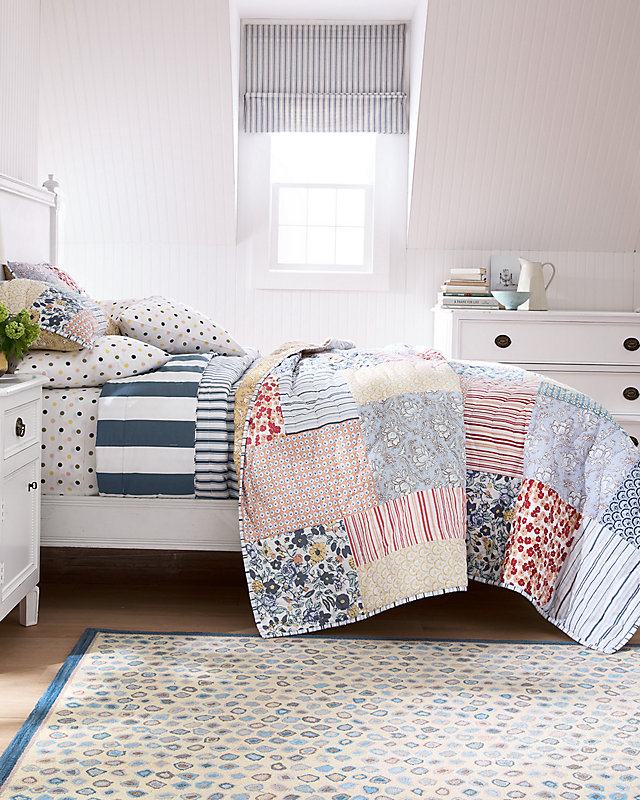 Camille Hand Quilted Cotton Quilt - King/Cal. King - Multi