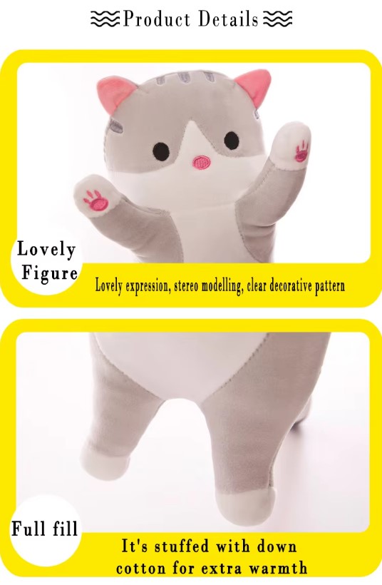 Description Picture 9 of itemCute Long Cat Plush Pillow – Plush Toy for Comfort and Fun