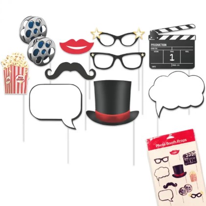 Hollywood Photo Booth Prop Kit
