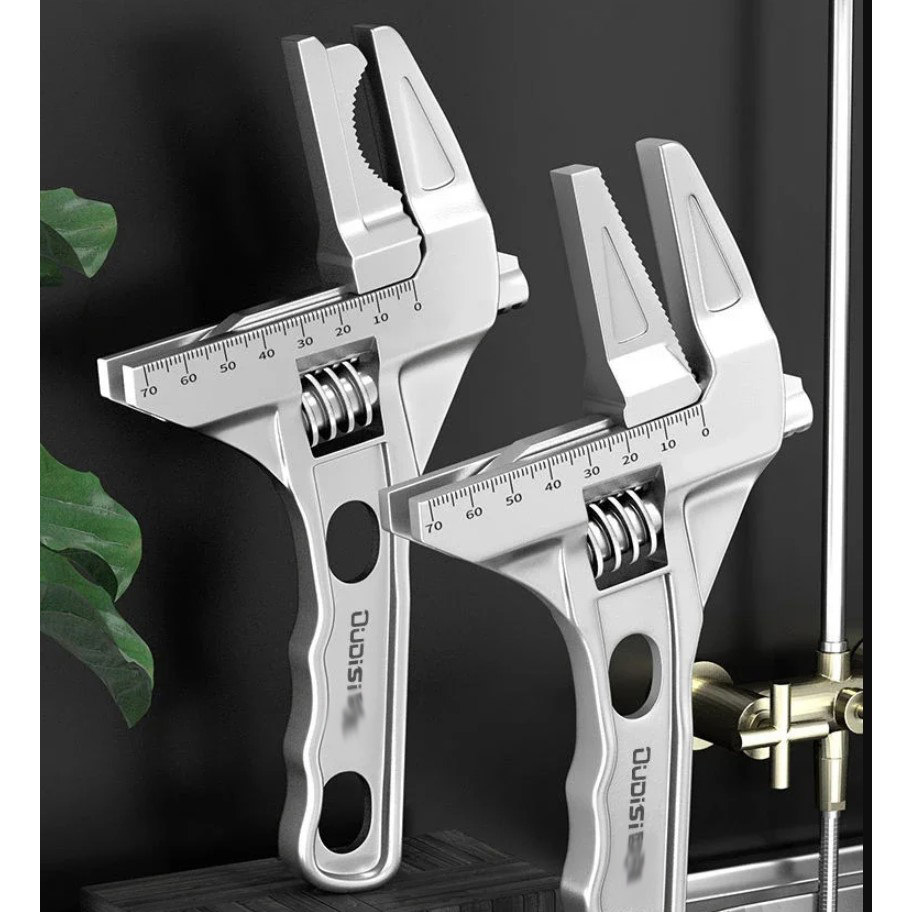 OUDISI Adjustable Multi-Functional Wrench: Aluminum Alloy Dual/Four Use Household Tool