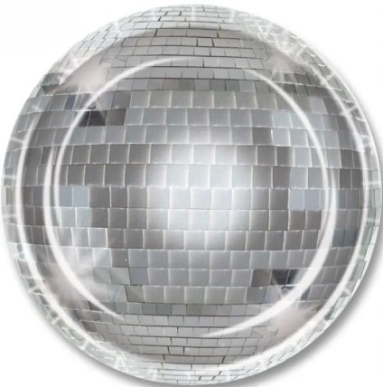 Disco Ball 9" Plates