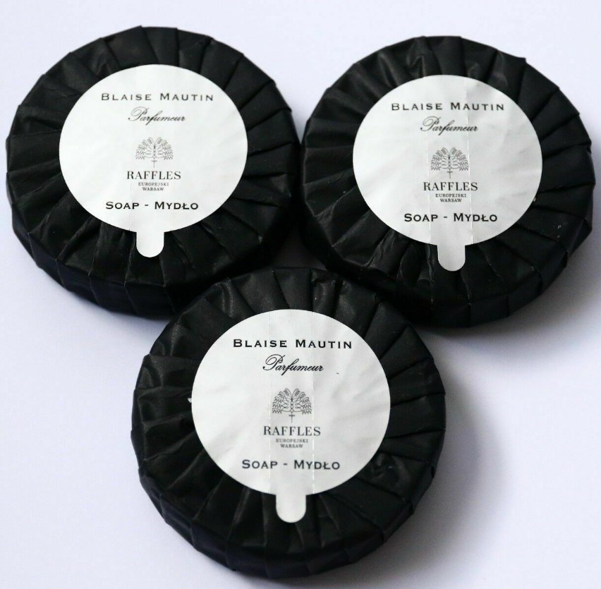3 Blaise Mautin Parfumers for Raffles Hotel Bar Soap Travel 1.76 oz 50 g Set Lot