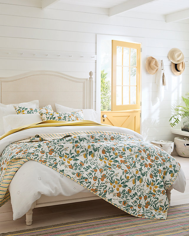 Quilt - Citrus Botanical Organic Cotton Voile Quilt - King/Cal. King - Multi