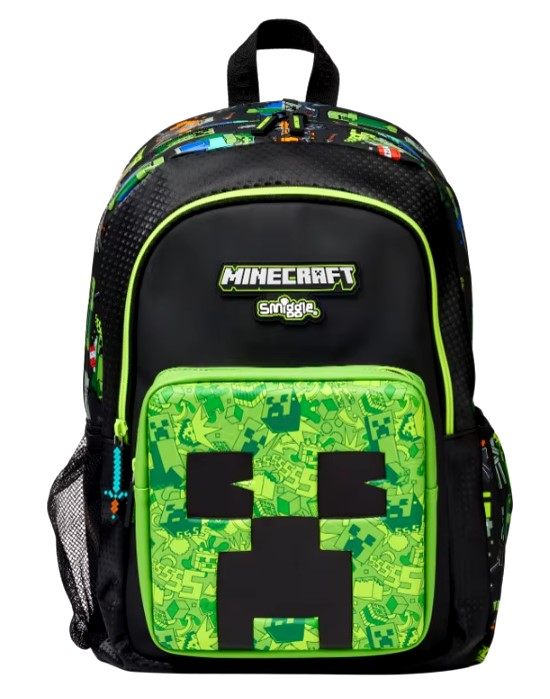 Description Picture 4 of itemSmiggle Minecraft School Bag Student Stationery Pencil Case Lunch Bag Wallet Handcart Australian Backpack Water Cup Student Gift