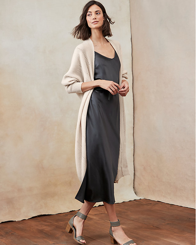 Cozy Cashmere Duster - L(12-14) - Chai