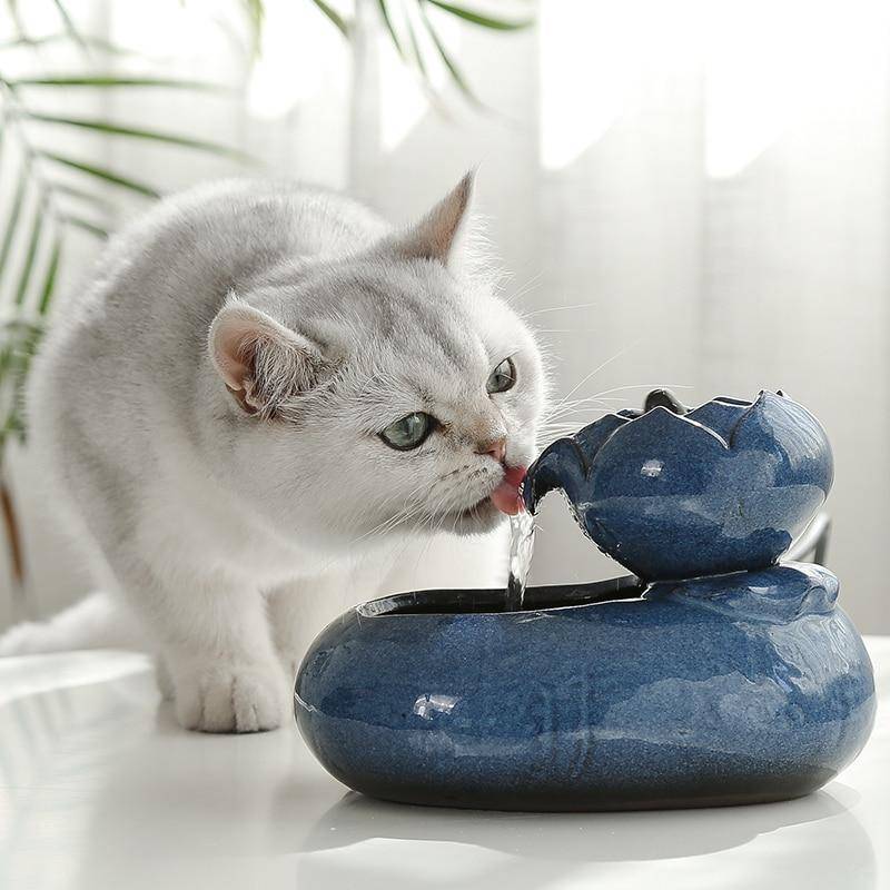 Cat Cave Co Ceramic Cat Water Fountain