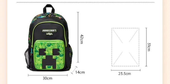 Description Picture 6 of itemGenuine Australia Smiggle Minecraft Co branded brand School Bag Children Stationery Student Lunch Bag Backpack Lunch Box Gifts