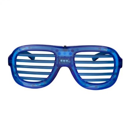 LED Blue Slotted Glasses