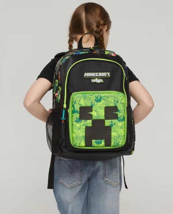 Description Picture 4 of itemSmiggle Minecraft School Bag Student Stationery Pencil Case Lunch Bag Wallet Handcart Australian Backpack Water Cup Student Gift