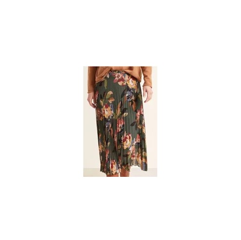 Accordion Pleated Midi Skirt - 2 - Soiree Floral