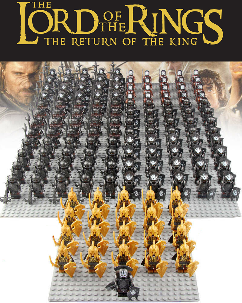 Description Picture 2 of item21pcs/set LOTR Noldor Elf Guard Uruk-hai Army Set Minifigures Block Toy Gift