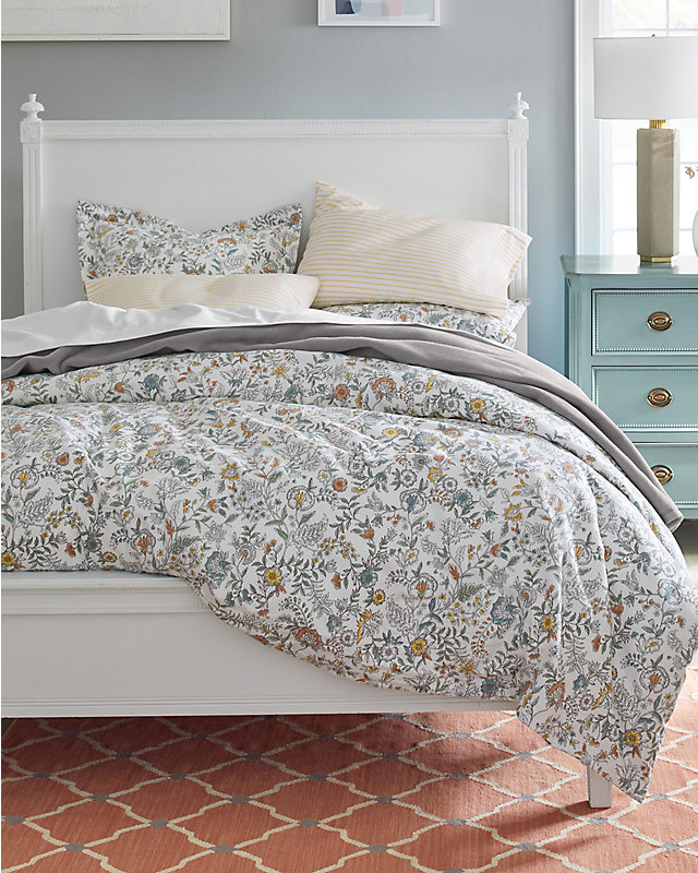 Audrey Paintbrush Flannel Duvet Cover - King/Cal. King - 106 x 94 - Multi