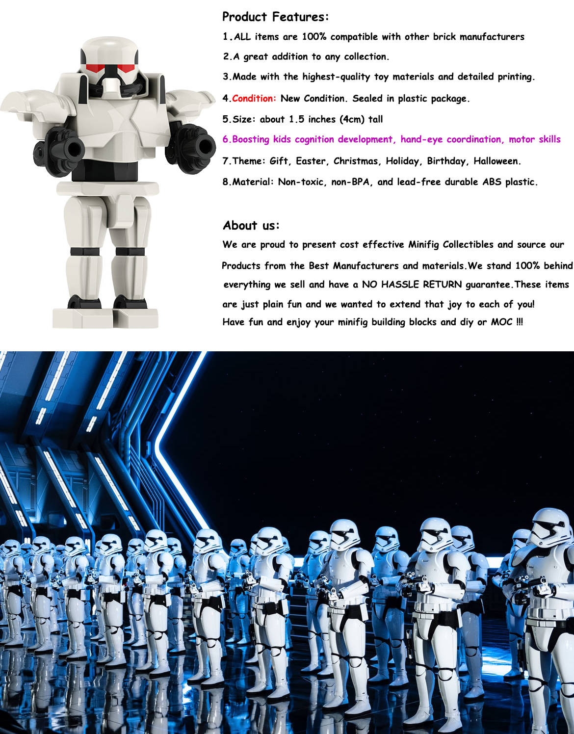 Description Picture 1 of item23pcs/set Star Wars 501st Imperial Legion Captain Rex Jesse Echo Minifigures