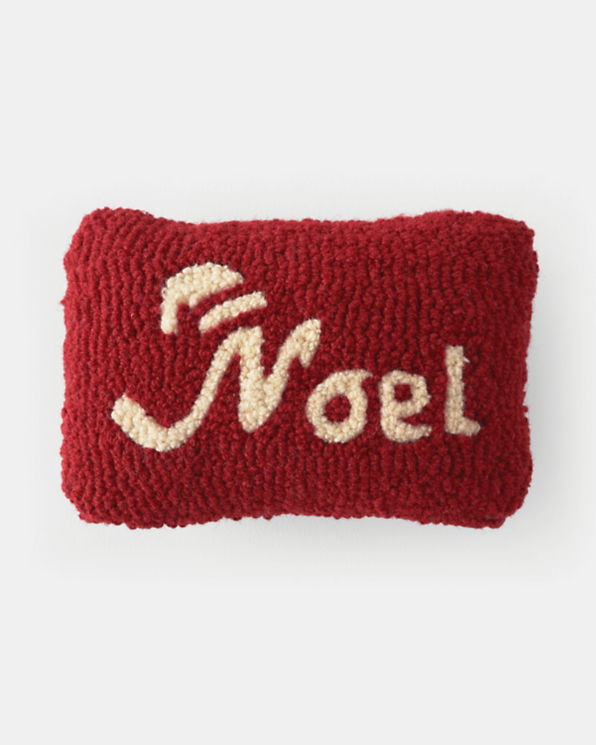 Noel Hooked Wool Pillow