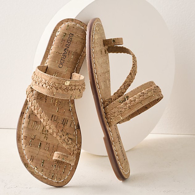 Bernardo Cork Thong Sandals